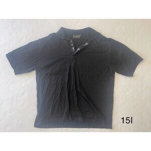 Vintage‎ Bobby Jones Collection Golf Polo Shirt XL Black Italy